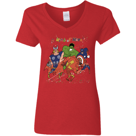 T-Shirts Red / S A kind of heroes Women's V-Neck T-Shirt