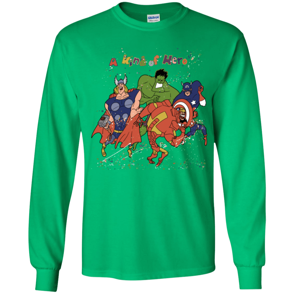 T-Shirts Irish Green / YS A kind of heroes Youth Long Sleeve T-Shirt