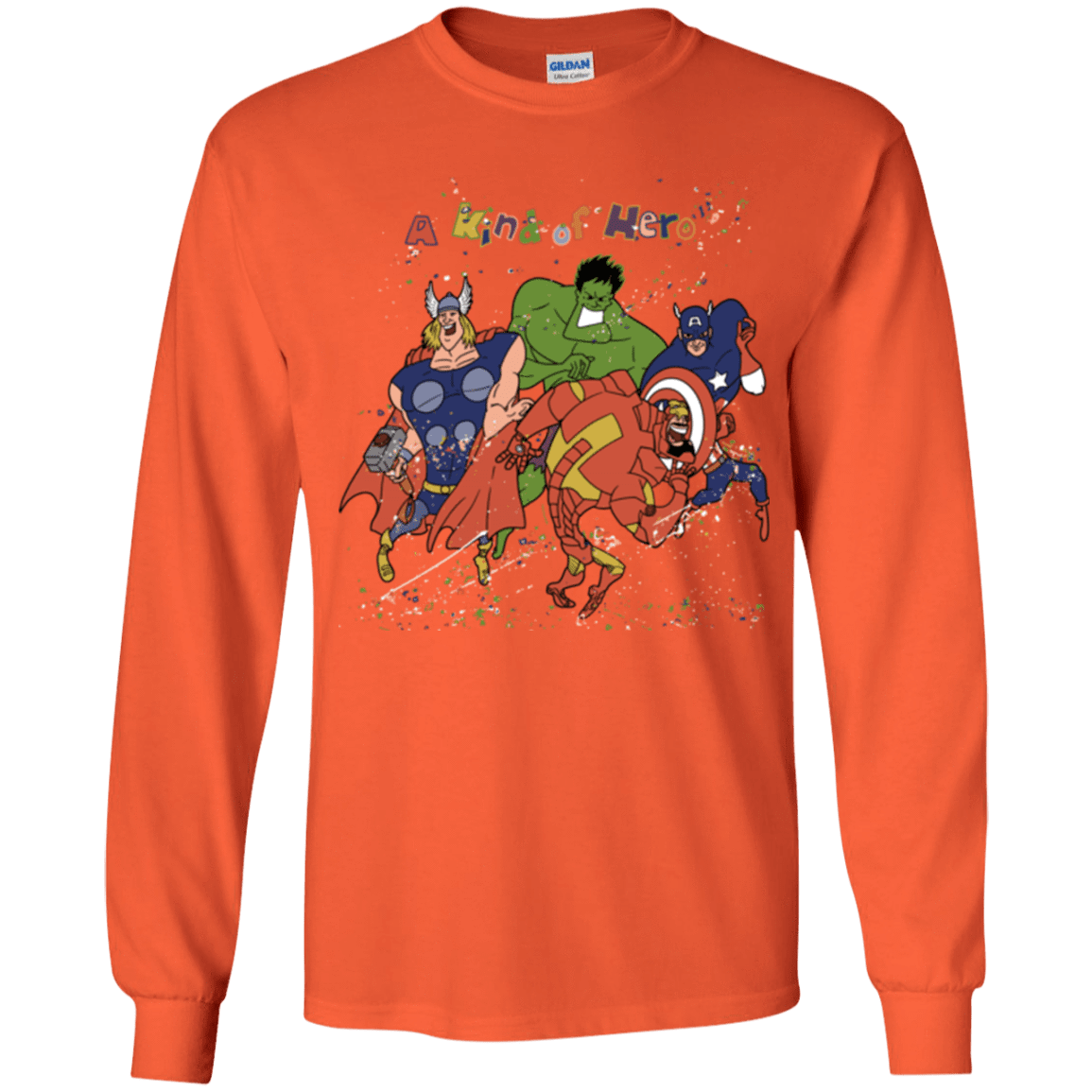 T-Shirts Orange / YS A kind of heroes Youth Long Sleeve T-Shirt