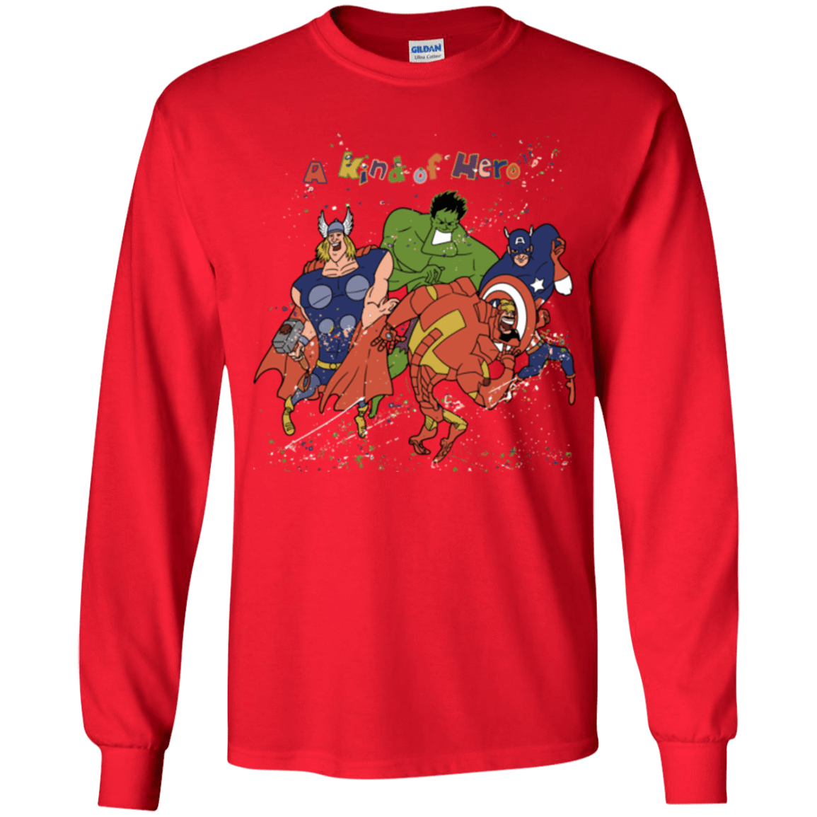 T-Shirts Red / YS A kind of heroes Youth Long Sleeve T-Shirt