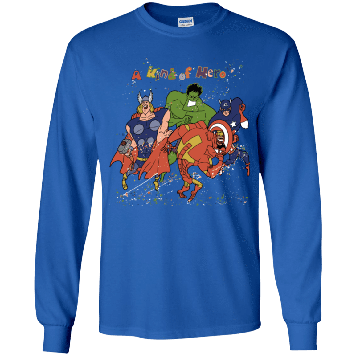 T-Shirts Royal / YS A kind of heroes Youth Long Sleeve T-Shirt