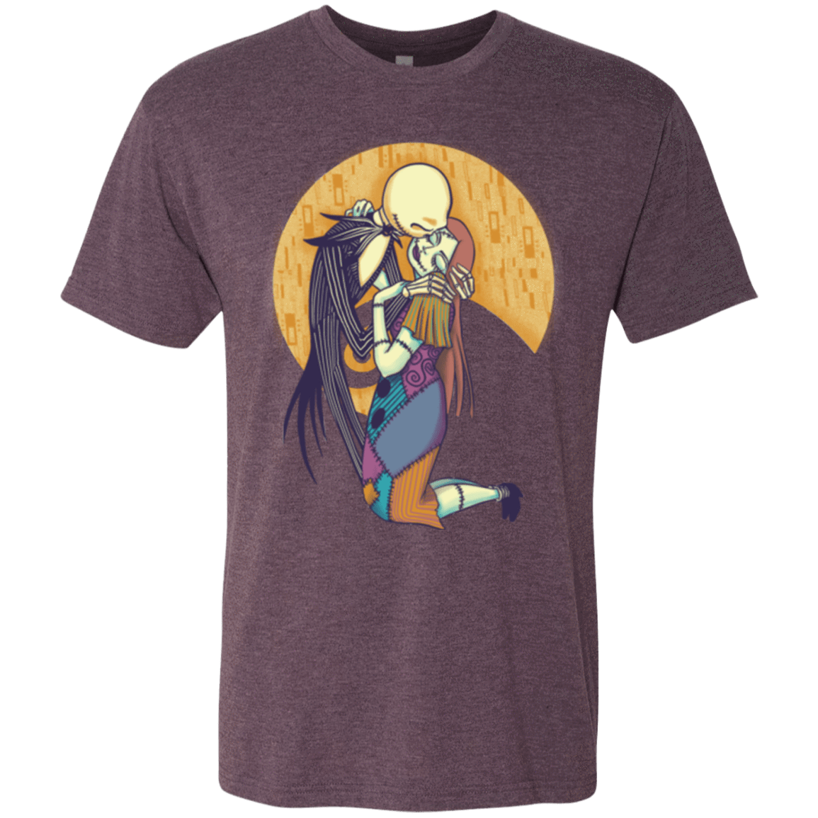 T-Shirts Vintage Purple / Small A Kiss Before Christmas Men's Triblend T-Shirt