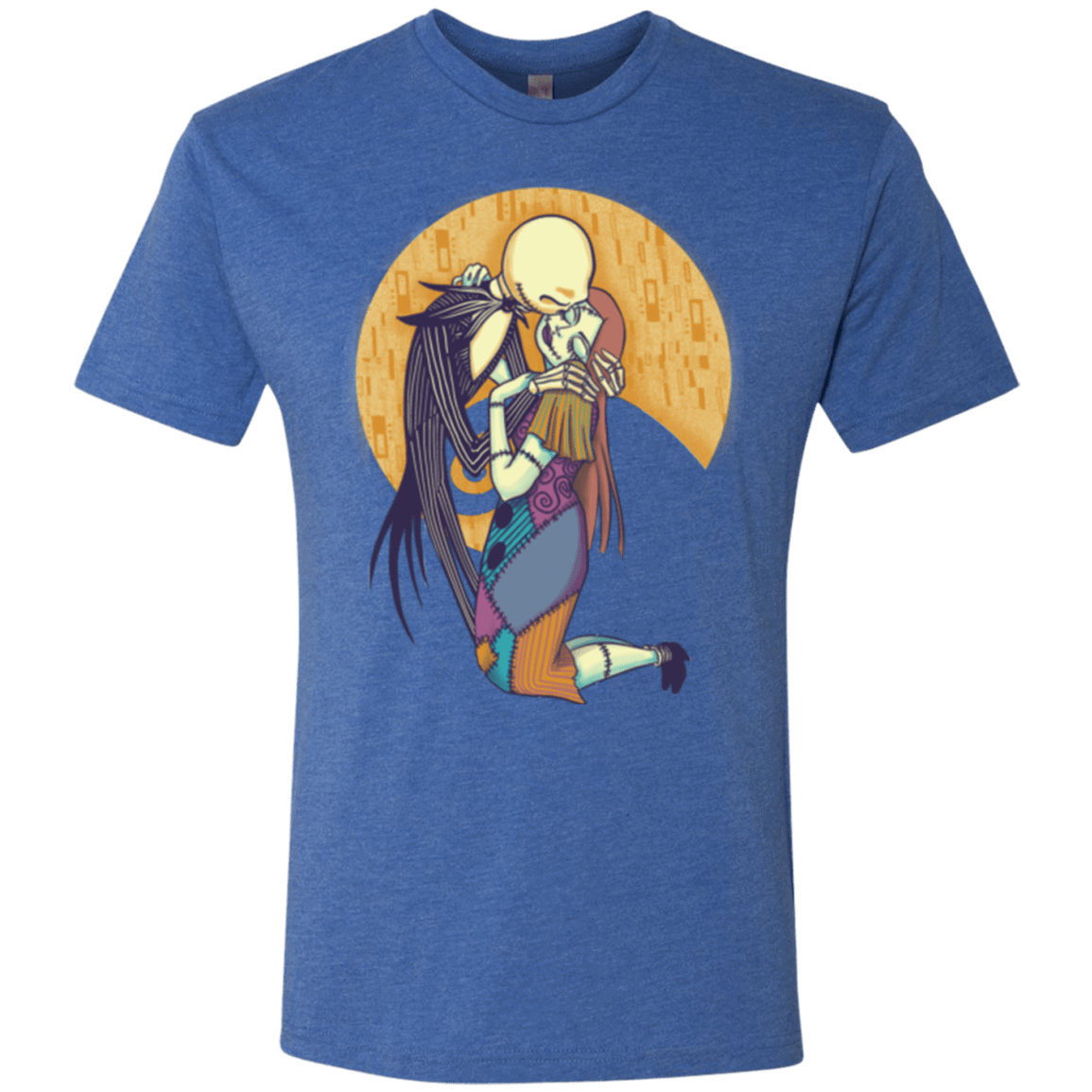 T-Shirts Vintage Royal / Small A Kiss Before Christmas Men's Triblend T-Shirt