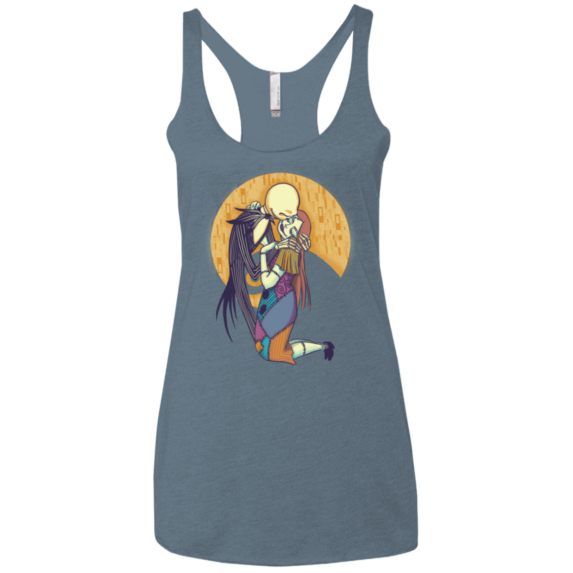 T-Shirts Indigo / X-Small A Kiss Before Christmas Women's Triblend Racerback Tank