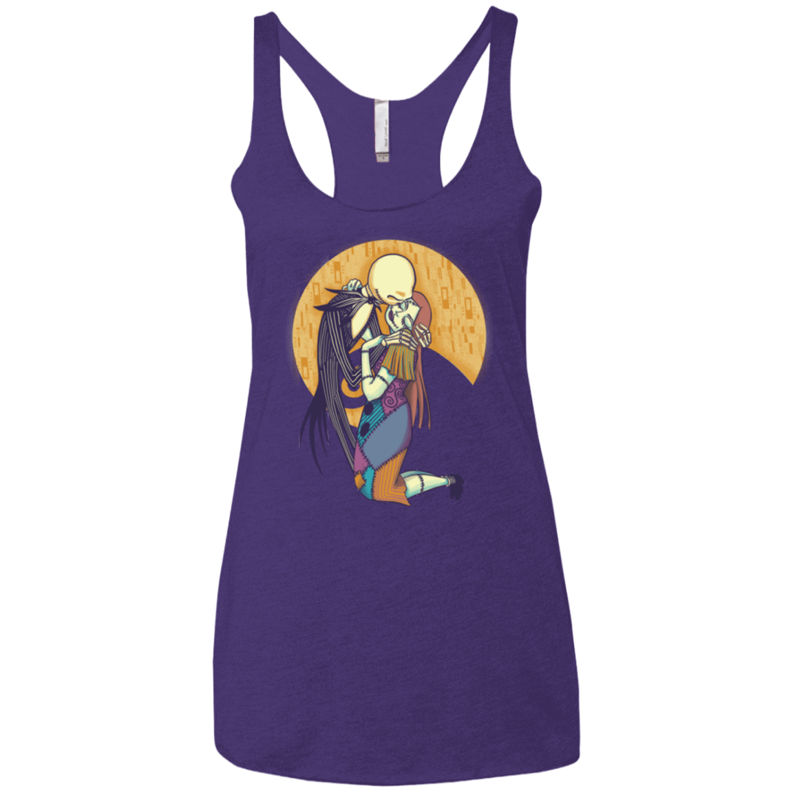 T-Shirts Purple / X-Small A Kiss Before Christmas Women's Triblend Racerback Tank