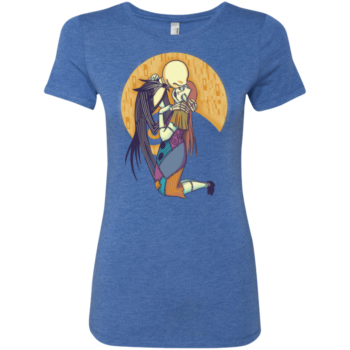 T-Shirts Vintage Royal / Small A Kiss Before Christmas Women's Triblend T-Shirt
