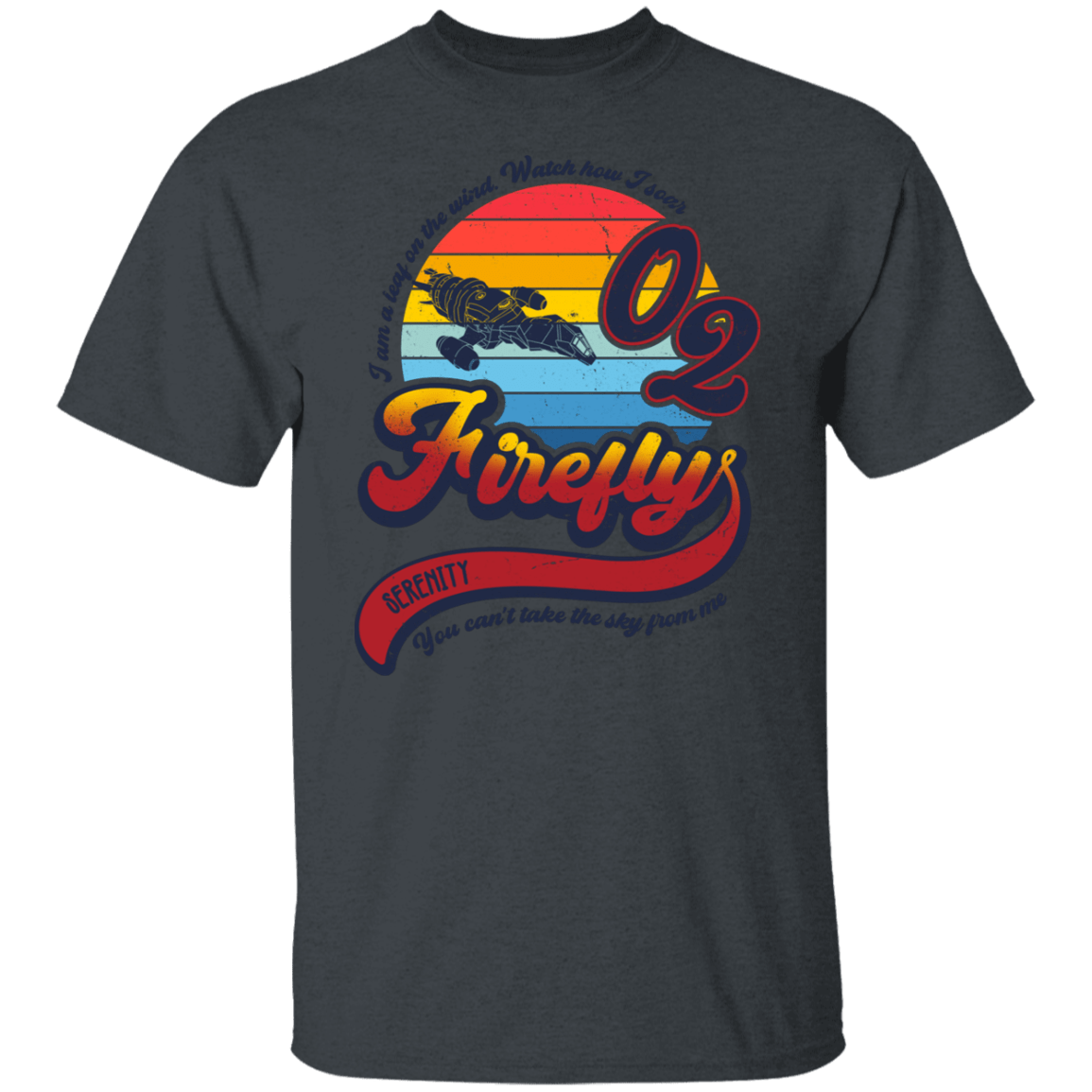 T-Shirts Dark Heather / S A Leaf on the Wind T-Shirt