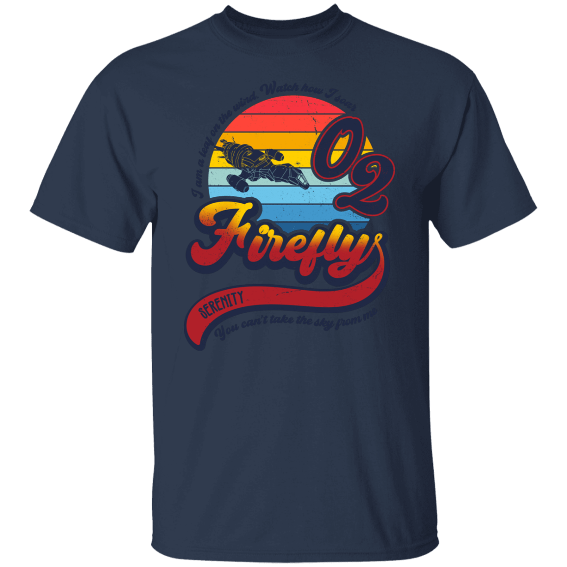 T-Shirts Navy / S A Leaf on the Wind T-Shirt