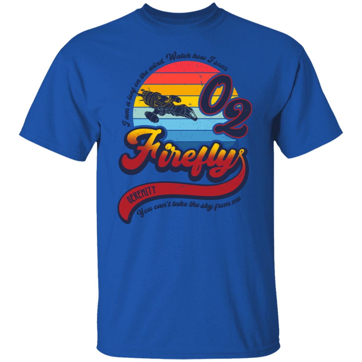 T-Shirts Royal / S A Leaf on the Wind T-Shirt