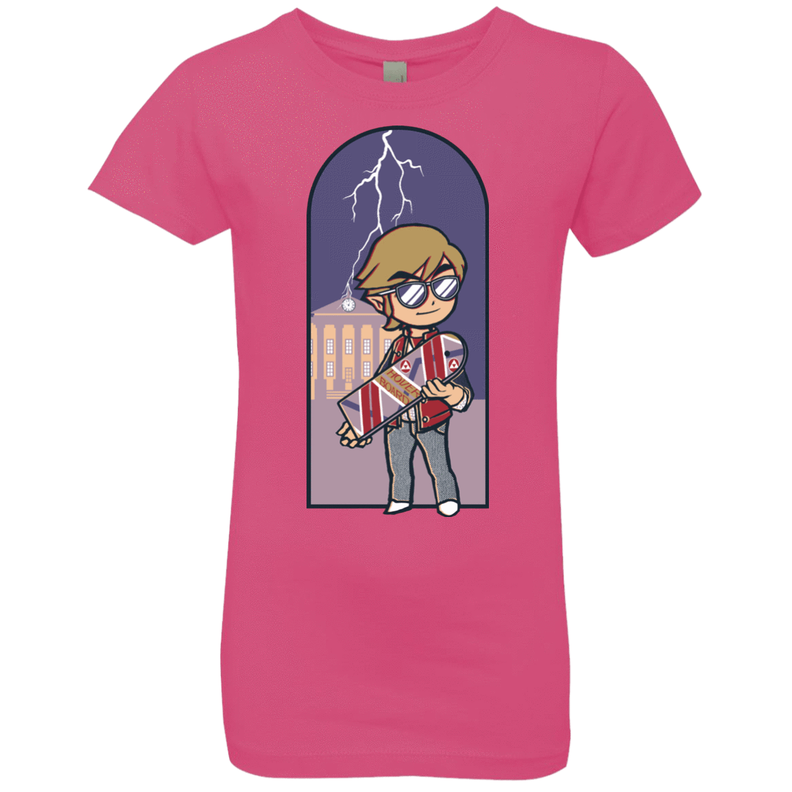 T-Shirts Hot Pink / YXS A Link to The Future Girls Premium T-Shirt