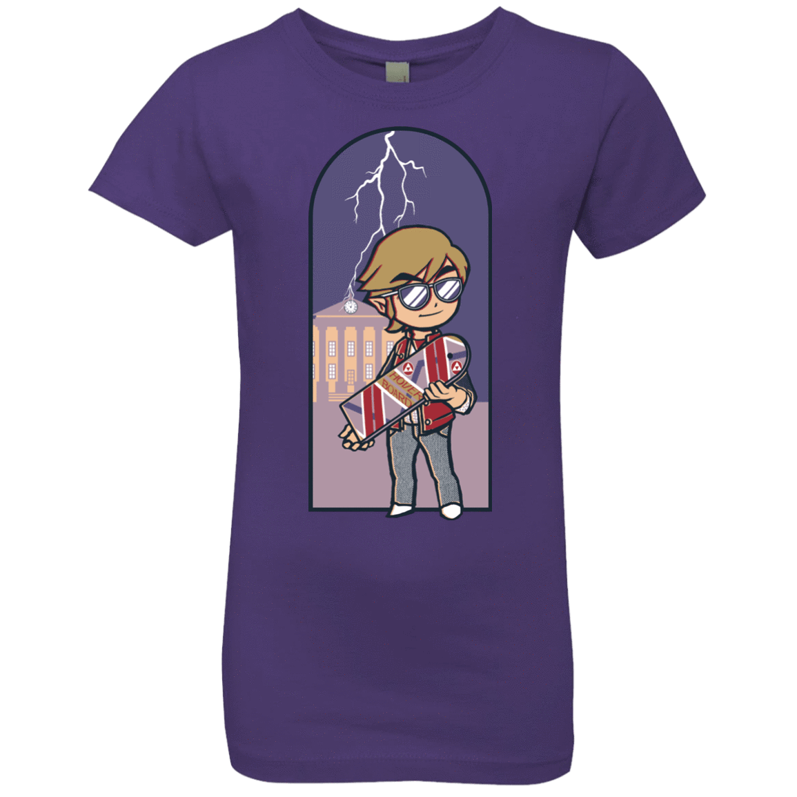 T-Shirts Purple Rush / YXS A Link to The Future Girls Premium T-Shirt