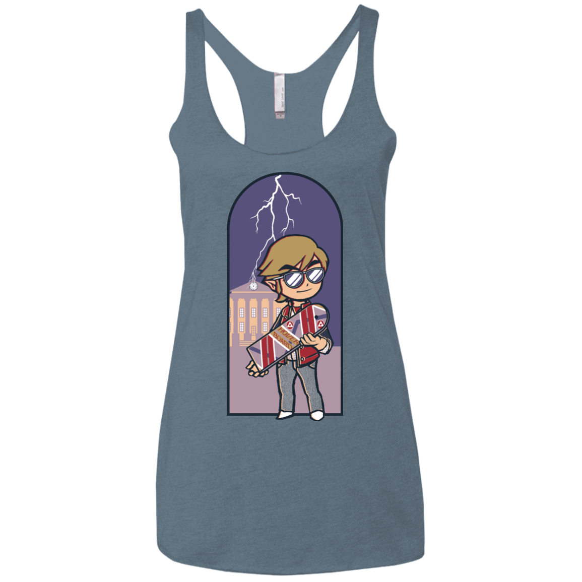 T-Shirts Indigo / X-Small A Link to The Future Women's Triblend Racerback Tank