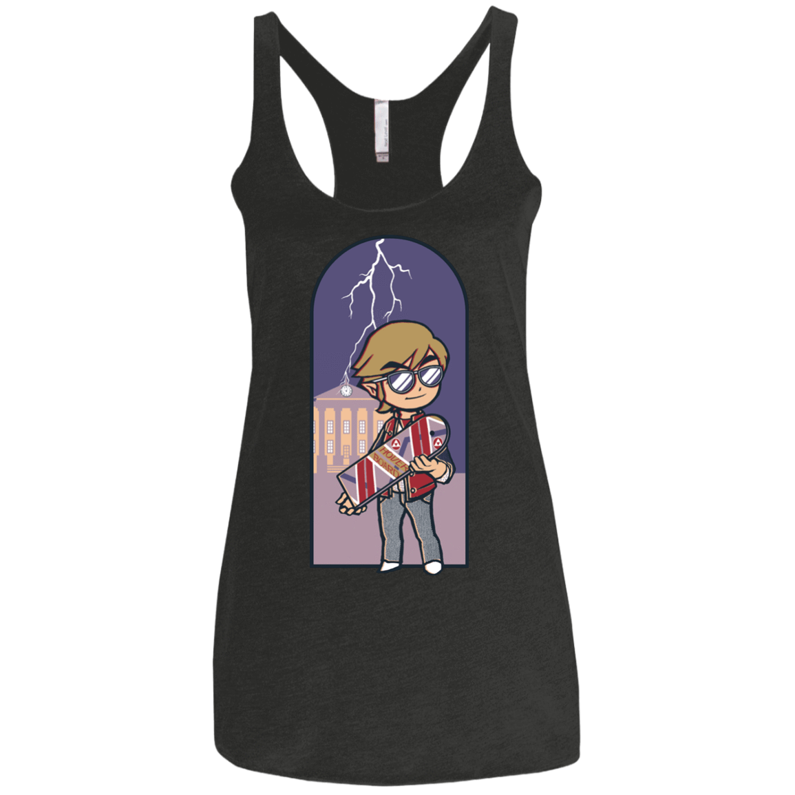 T-Shirts Vintage Black / X-Small A Link to The Future Women's Triblend Racerback Tank