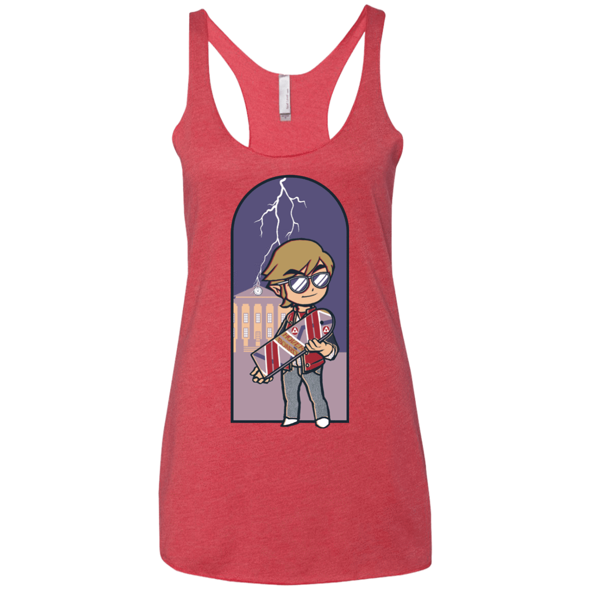 T-Shirts Vintage Red / X-Small A Link to The Future Women's Triblend Racerback Tank