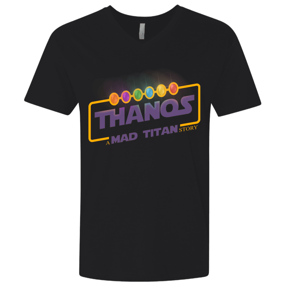 T-Shirts Black / X-Small A Mad Titan Story Men's Premium V-Neck