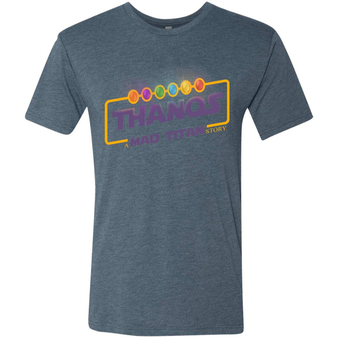 T-Shirts Indigo / S A Mad Titan Story Men's Triblend T-Shirt