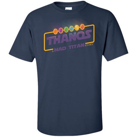 T-Shirts Navy / XLT A Mad Titan Story Tall T-Shirt