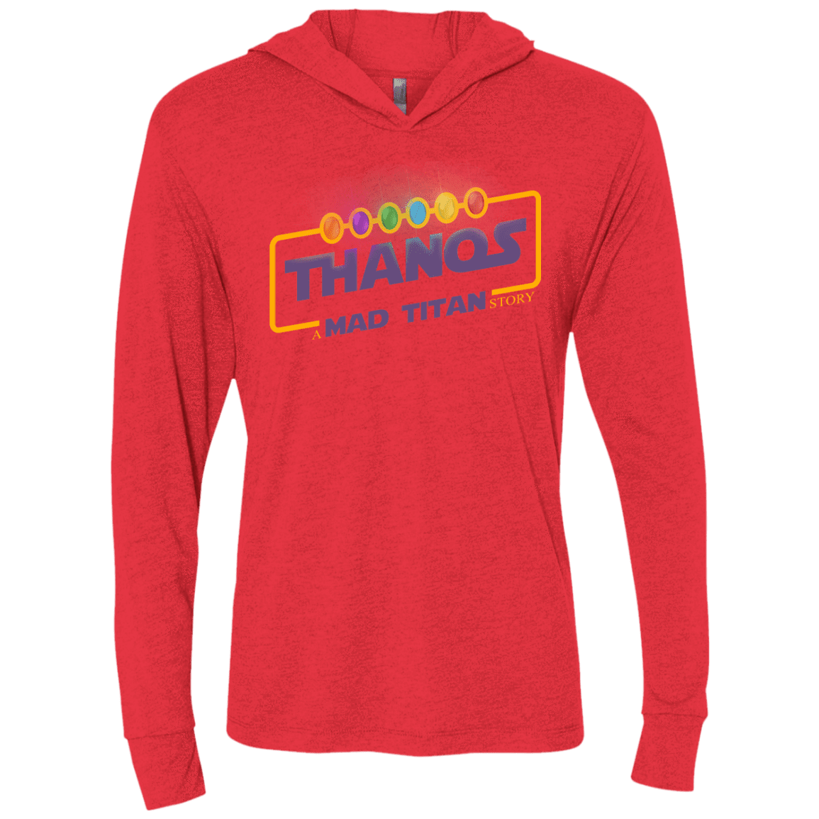 T-Shirts Vintage Red / X-Small A Mad Titan Story Triblend Long Sleeve Hoodie Tee