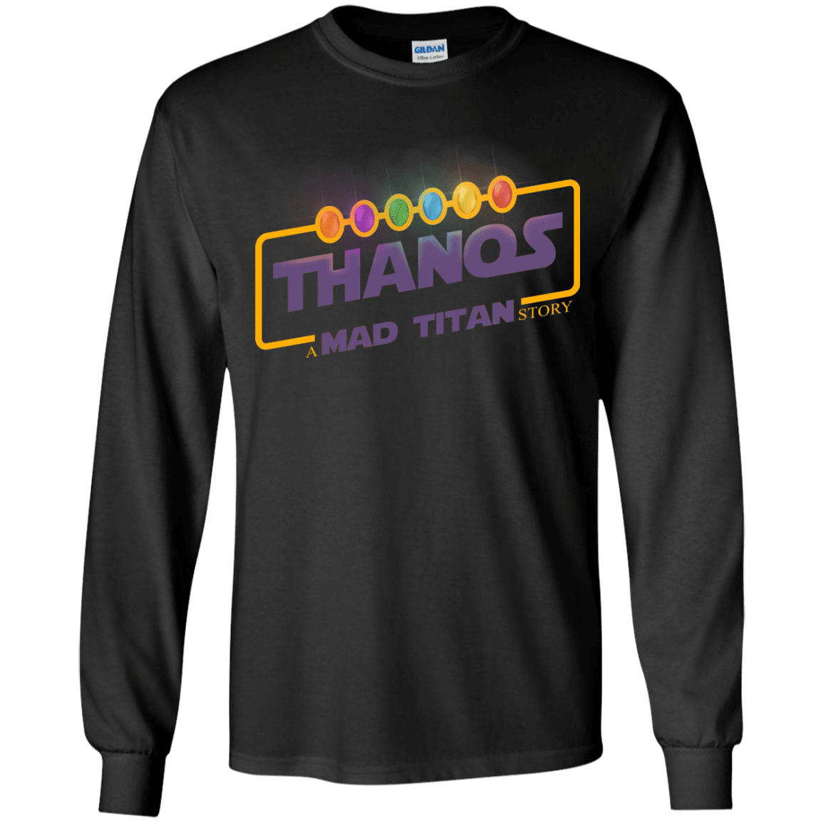 T-Shirts Black / YS A Mad Titan Story Youth Long Sleeve T-Shirt