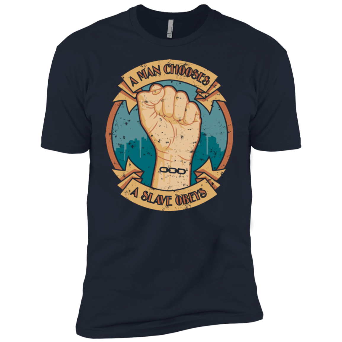 T-Shirts Midnight Navy / YXS A Man Chooses A Slave Obeys Boys Premium T-Shirt