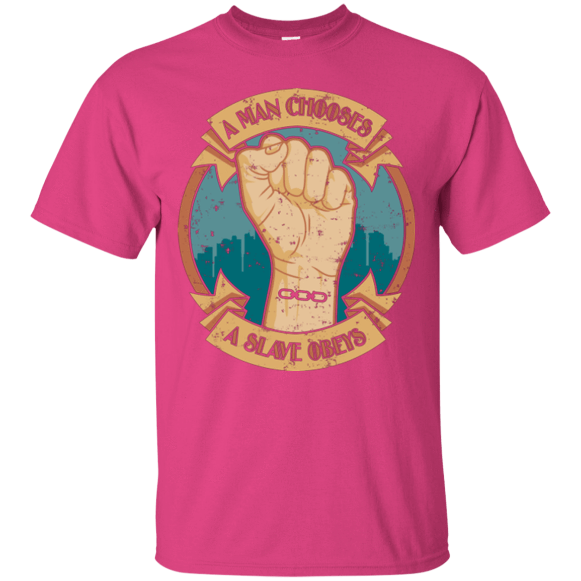 T-Shirts Heliconia / Small A Man Chooses A Slave Obeys T-Shirt