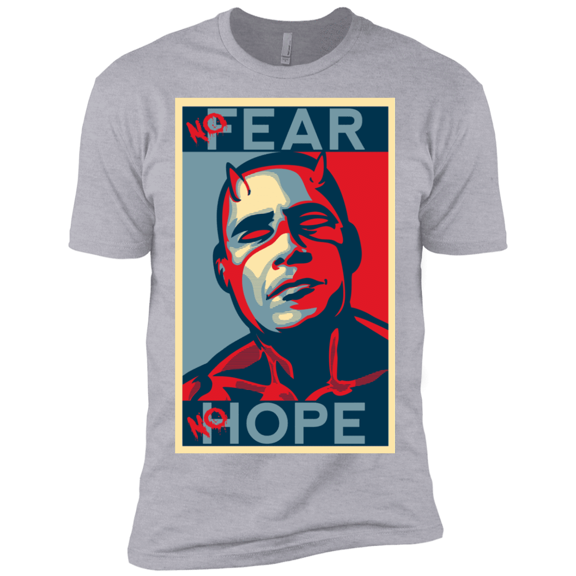 T-Shirts Heather Grey / X-Small A man with no fear Men's Premium T-Shirt