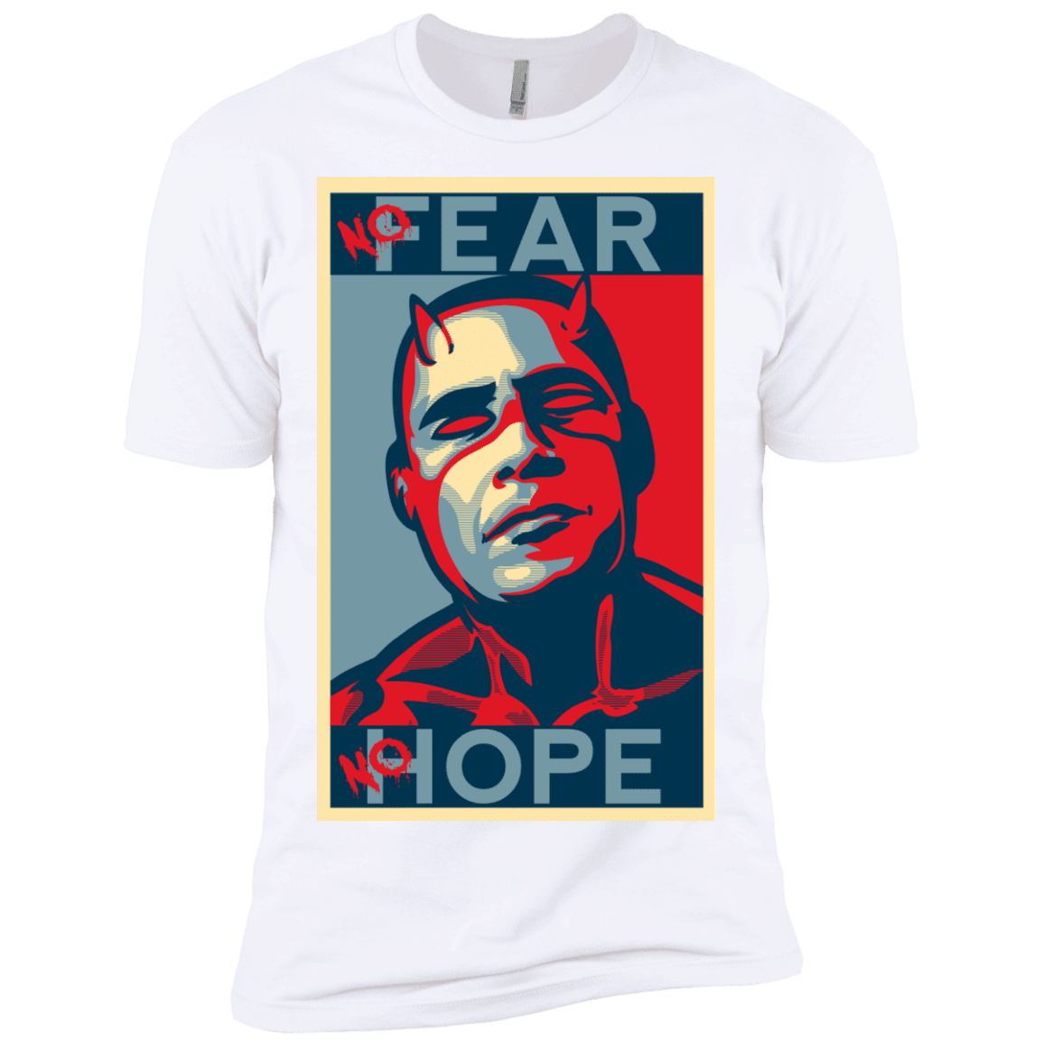 T-Shirts White / X-Small A man with no fear Men's Premium T-Shirt
