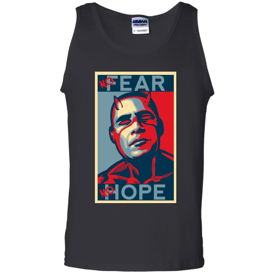 T-Shirts Black / S A man with no fear Men's Tank Top