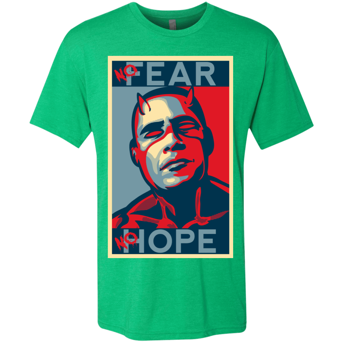 T-Shirts Envy / S A man with no fear Men's Triblend T-Shirt