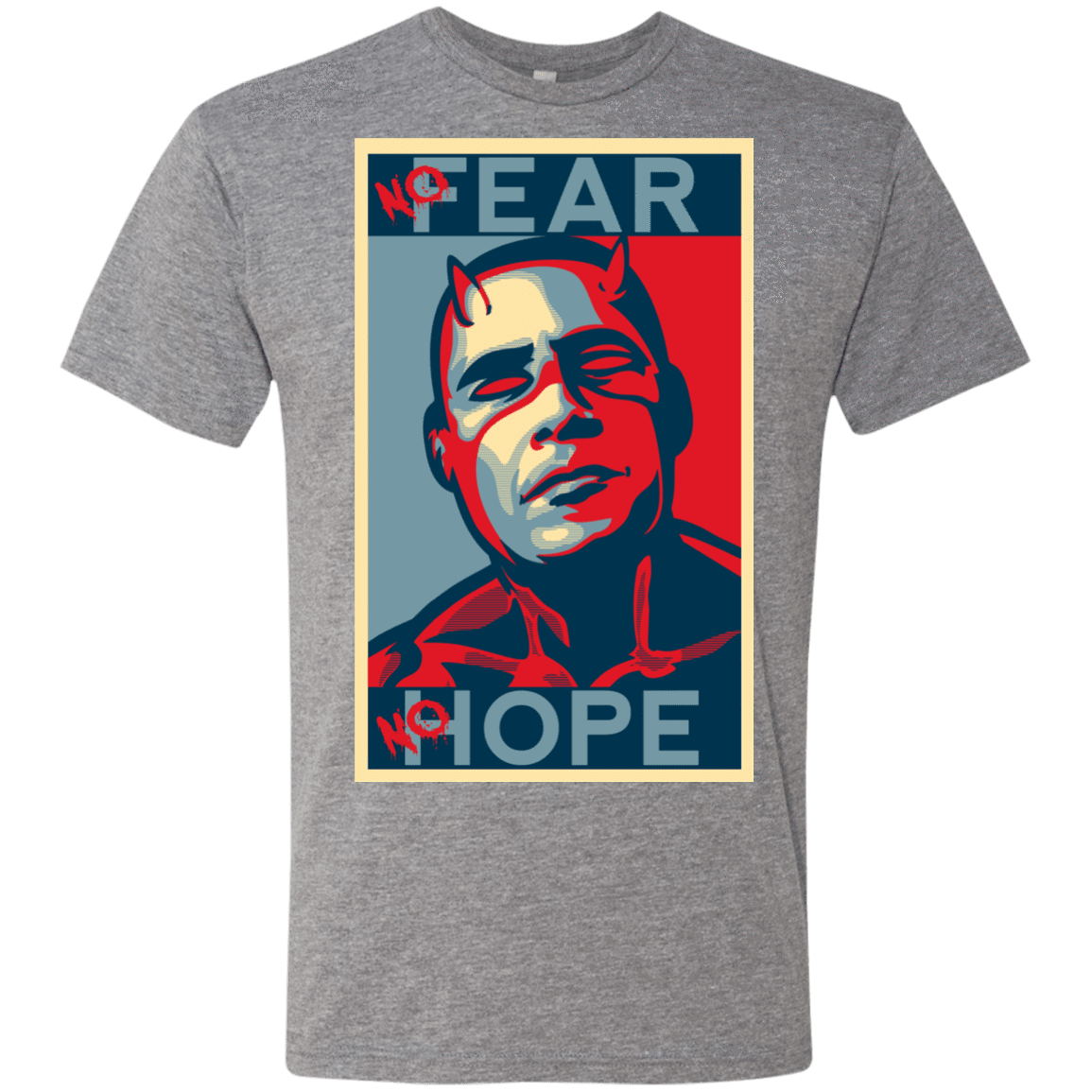 T-Shirts Premium Heather / S A man with no fear Men's Triblend T-Shirt