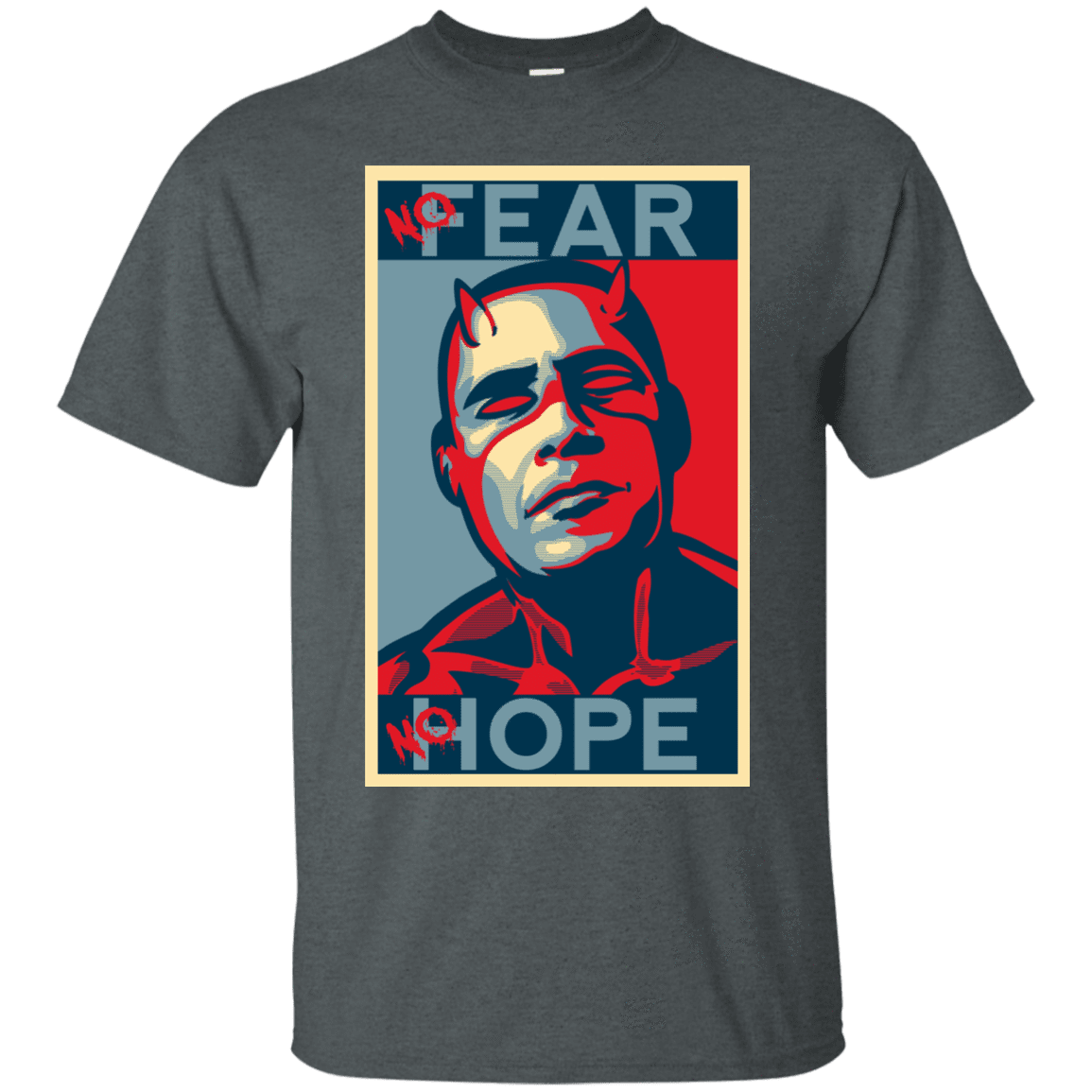 T-Shirts Dark Heather / Small A man with no fear T-Shirt