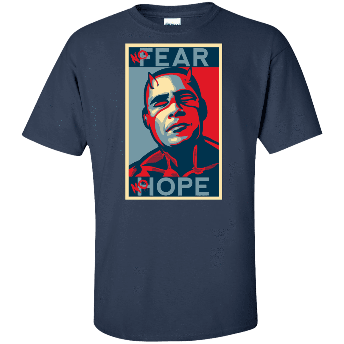 T-Shirts Navy / XLT A man with no fear Tall T-Shirt