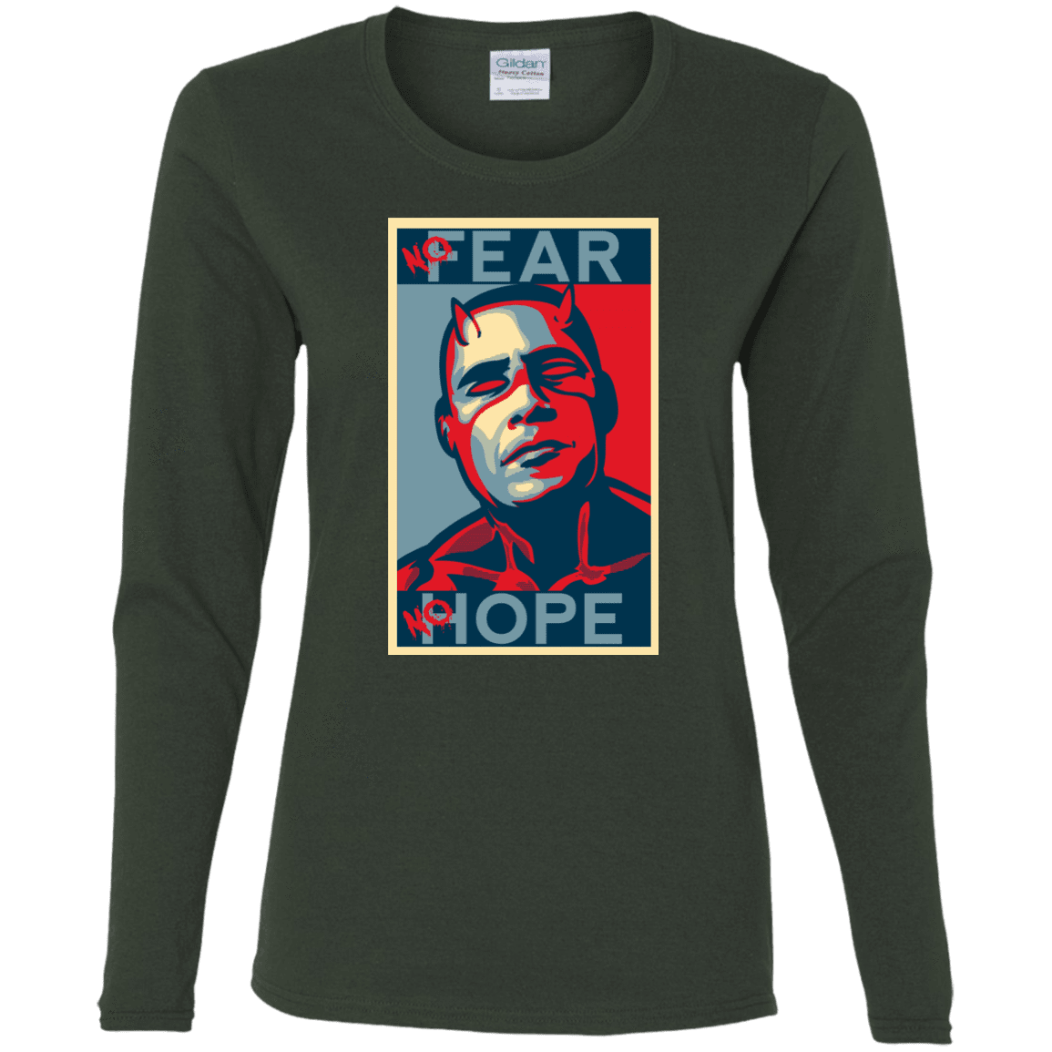 T-Shirts Forest / S A man with no fear Women's Long Sleeve T-Shirt