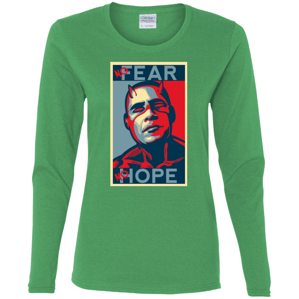 T-Shirts Irish Green / S A man with no fear Women's Long Sleeve T-Shirt