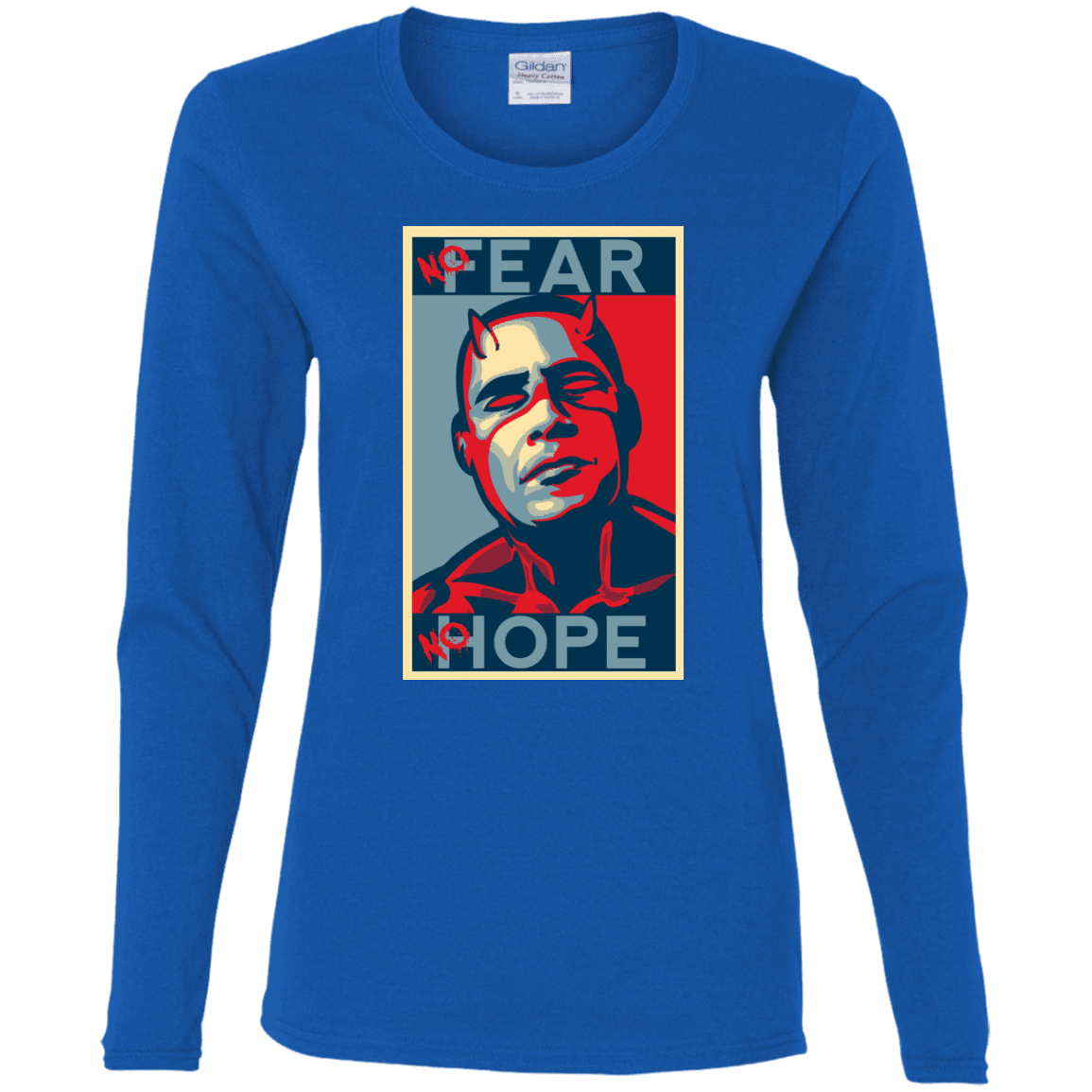 T-Shirts Royal / S A man with no fear Women's Long Sleeve T-Shirt