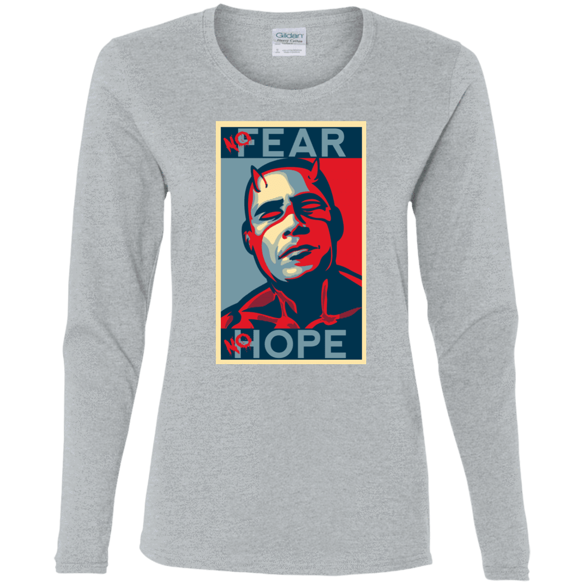 T-Shirts Sport Grey / S A man with no fear Women's Long Sleeve T-Shirt