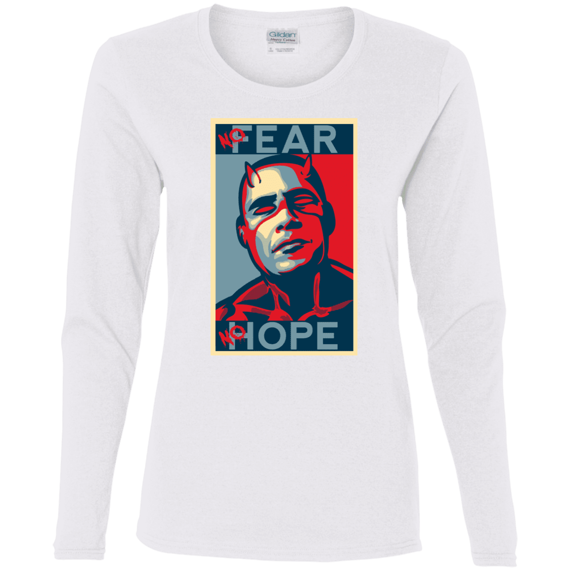 T-Shirts White / S A man with no fear Women's Long Sleeve T-Shirt