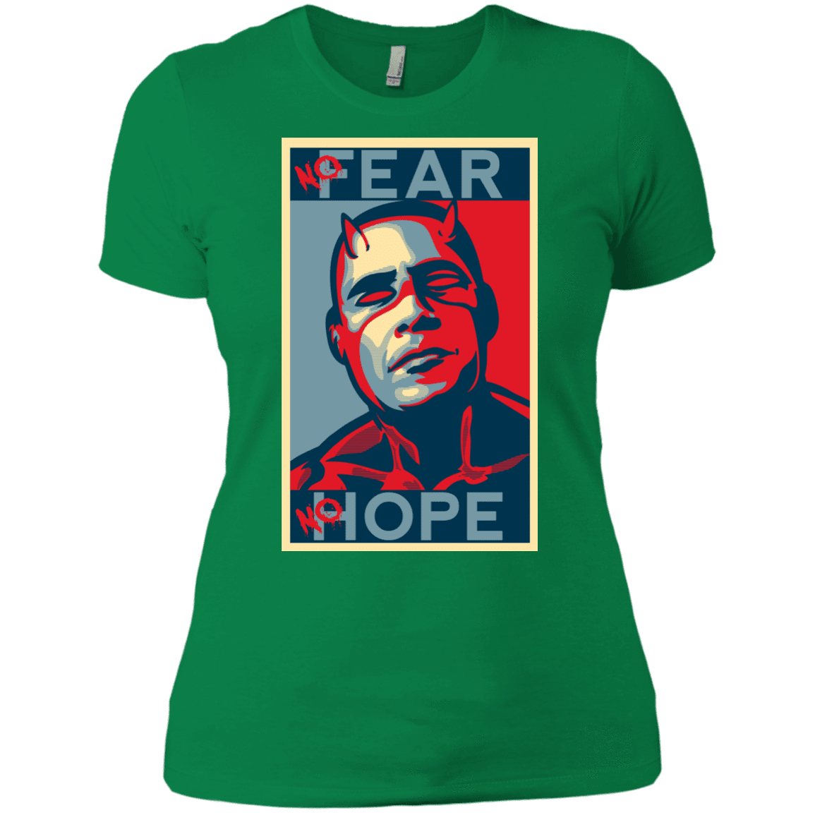 T-Shirts Kelly Green / X-Small A man with no fear Women's Premium T-Shirt
