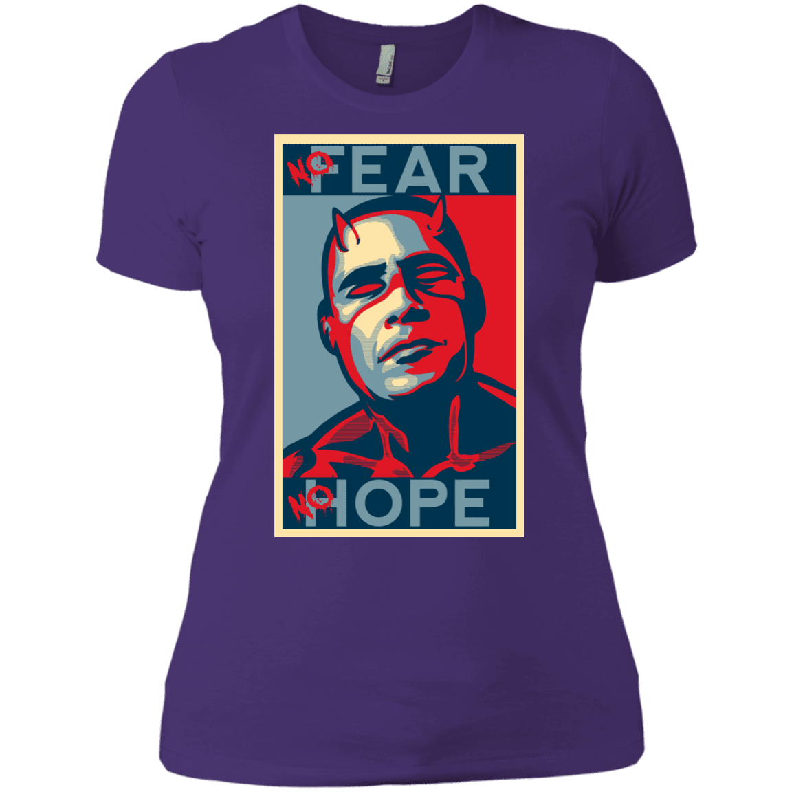 T-Shirts Purple Rush/ / X-Small A man with no fear Women's Premium T-Shirt
