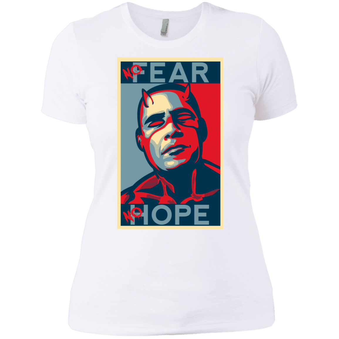 T-Shirts White / X-Small A man with no fear Women's Premium T-Shirt