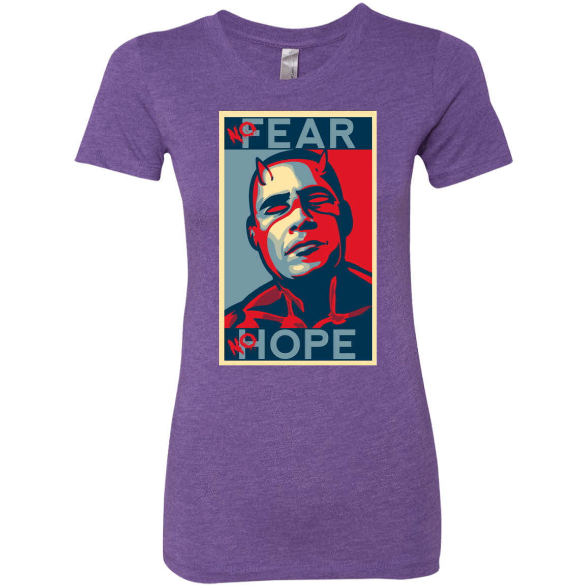 T-Shirts Purple Rush / S A man with no fear Women's Triblend T-Shirt