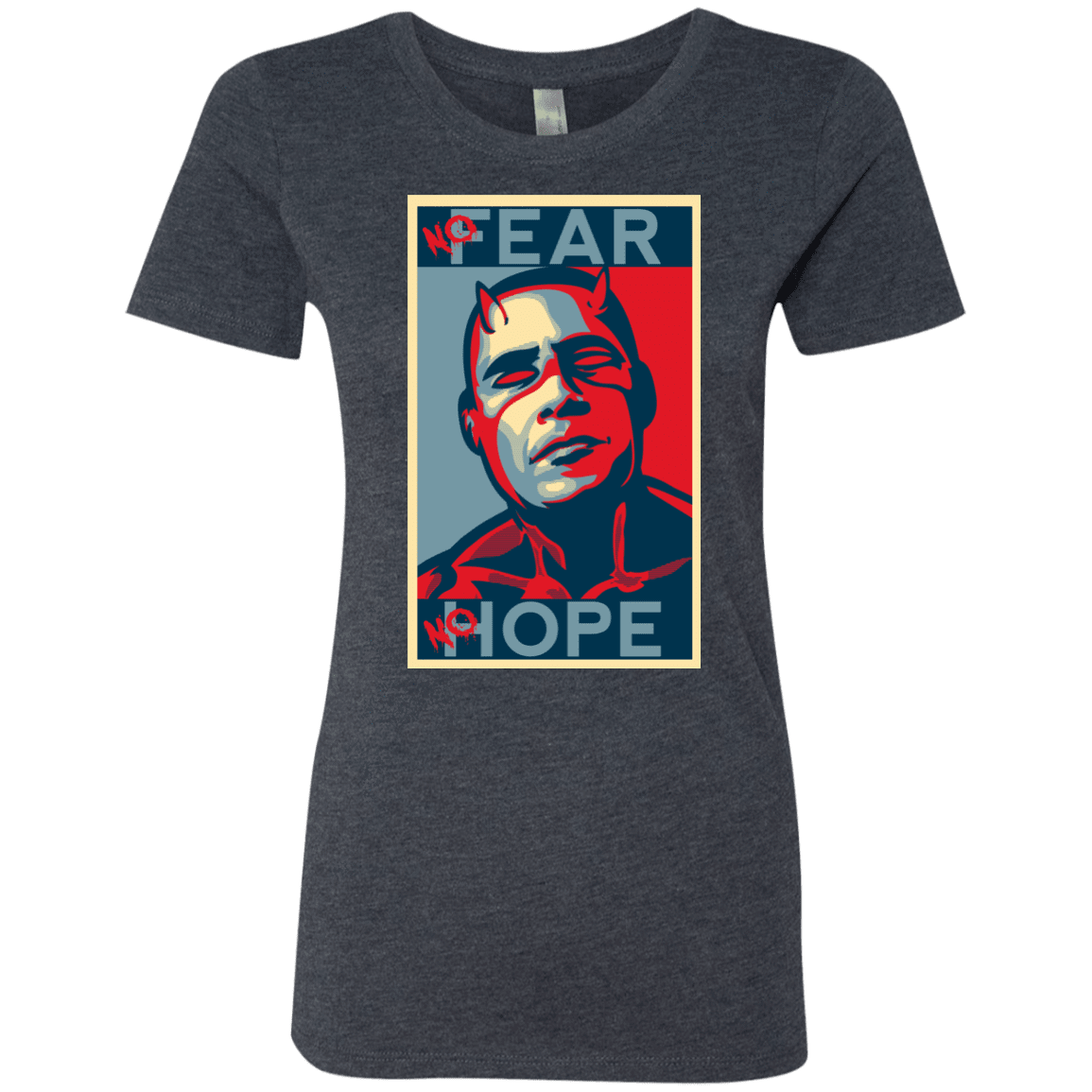 T-Shirts Vintage Navy / S A man with no fear Women's Triblend T-Shirt