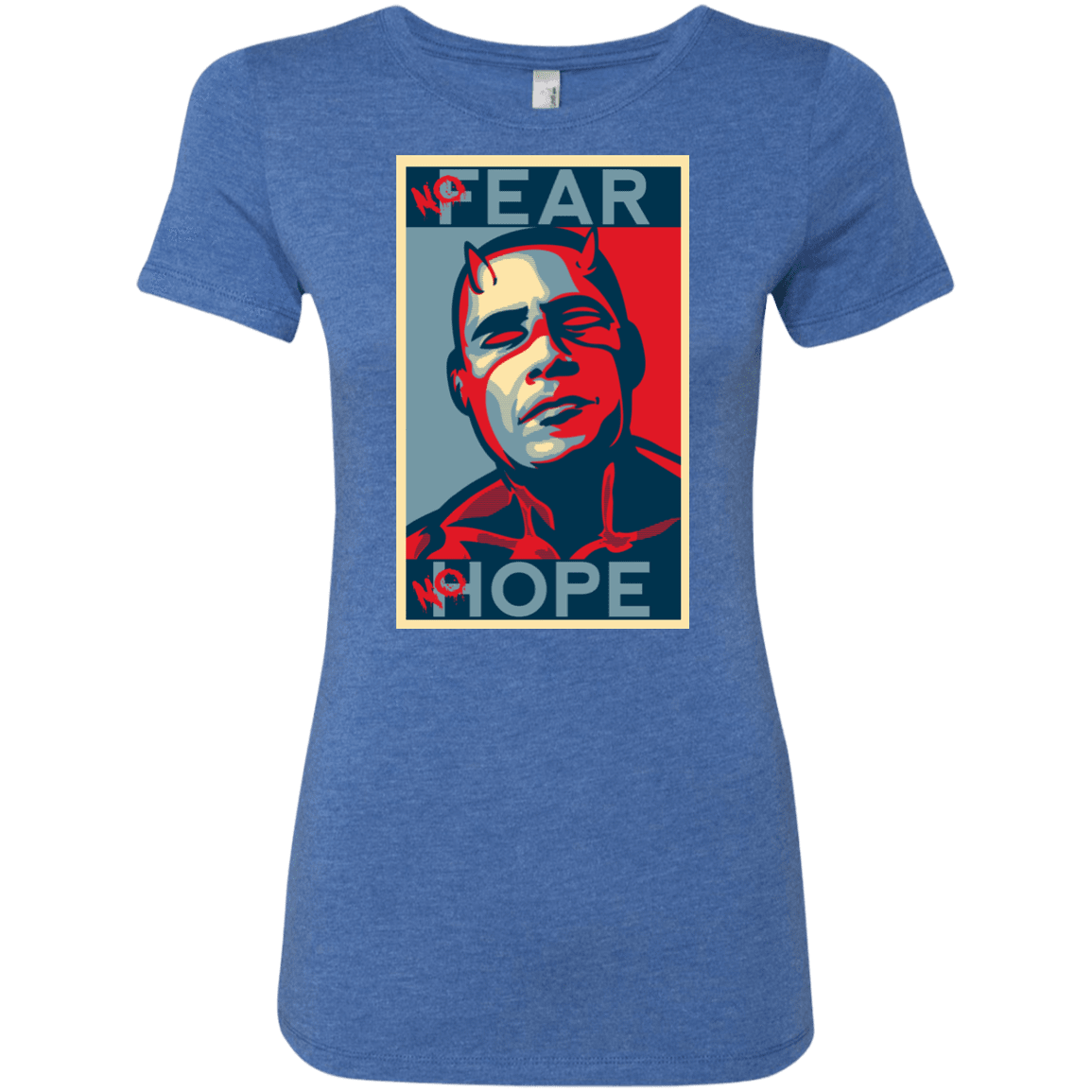 T-Shirts Vintage Royal / S A man with no fear Women's Triblend T-Shirt