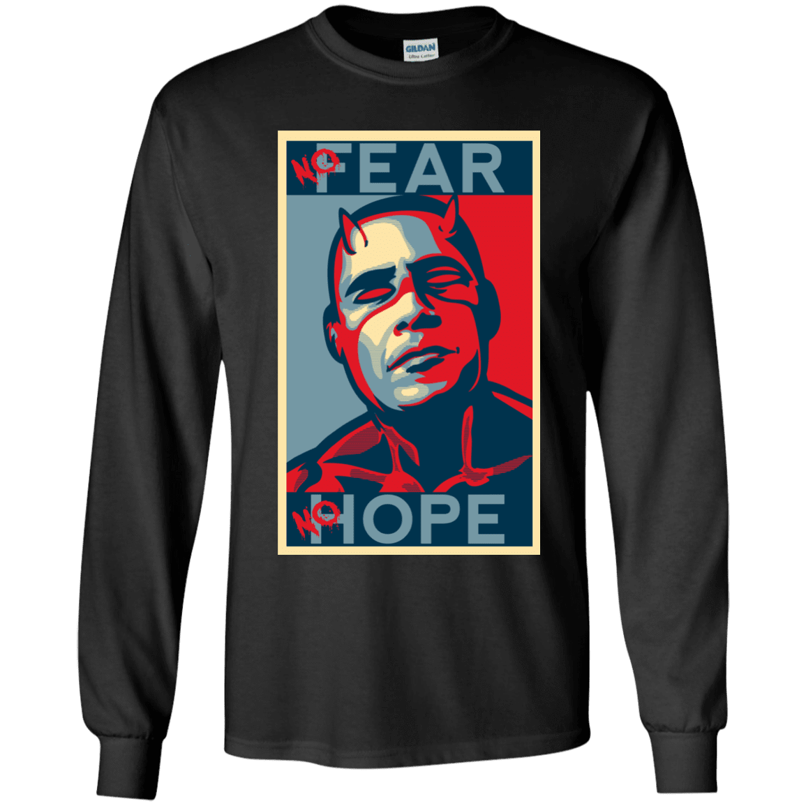 T-Shirts Black / YS A man with no fear Youth Long Sleeve T-Shirt