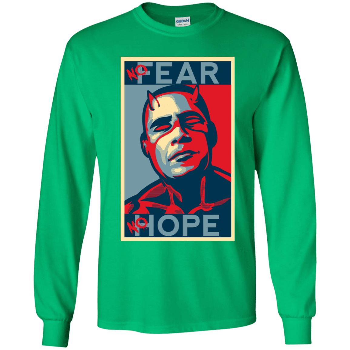 T-Shirts Irish Green / YS A man with no fear Youth Long Sleeve T-Shirt