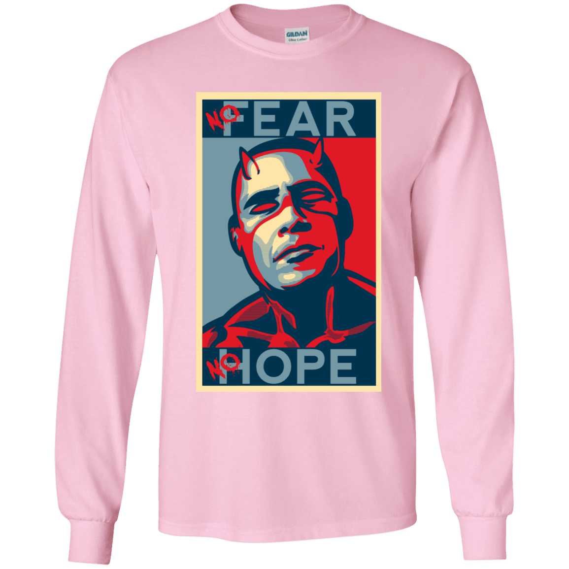 T-Shirts Light Pink / YS A man with no fear Youth Long Sleeve T-Shirt