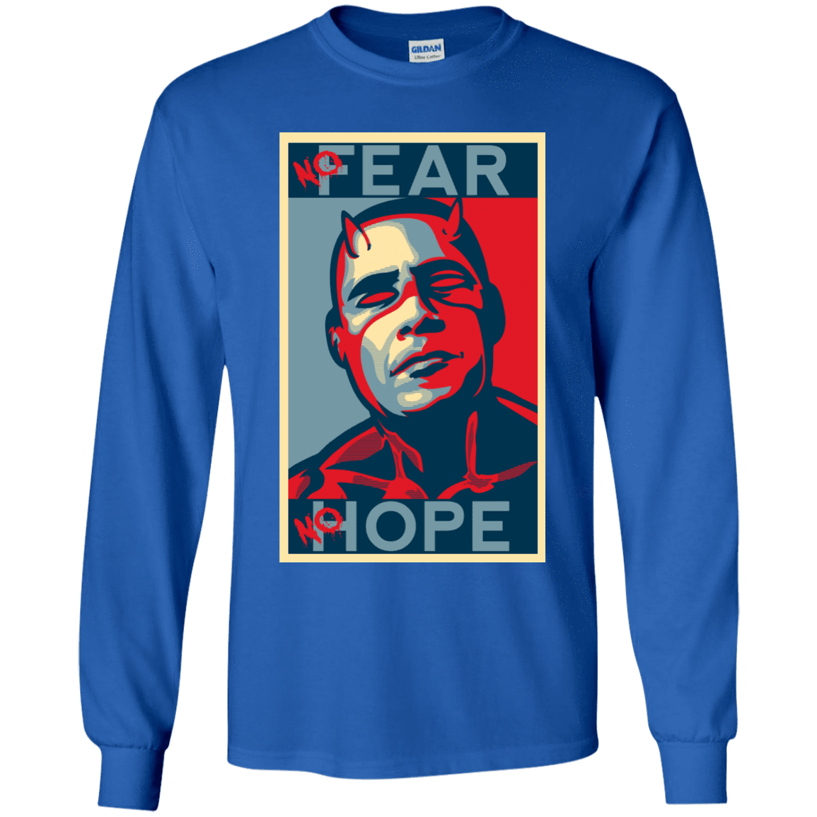 T-Shirts Royal / YS A man with no fear Youth Long Sleeve T-Shirt