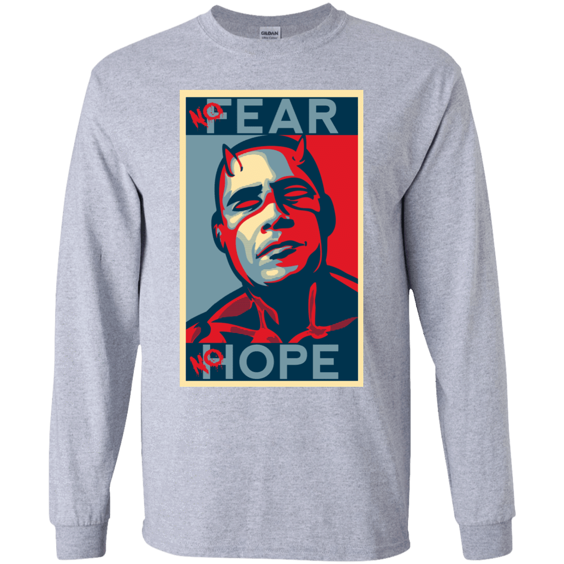 T-Shirts Sport Grey / YS A man with no fear Youth Long Sleeve T-Shirt