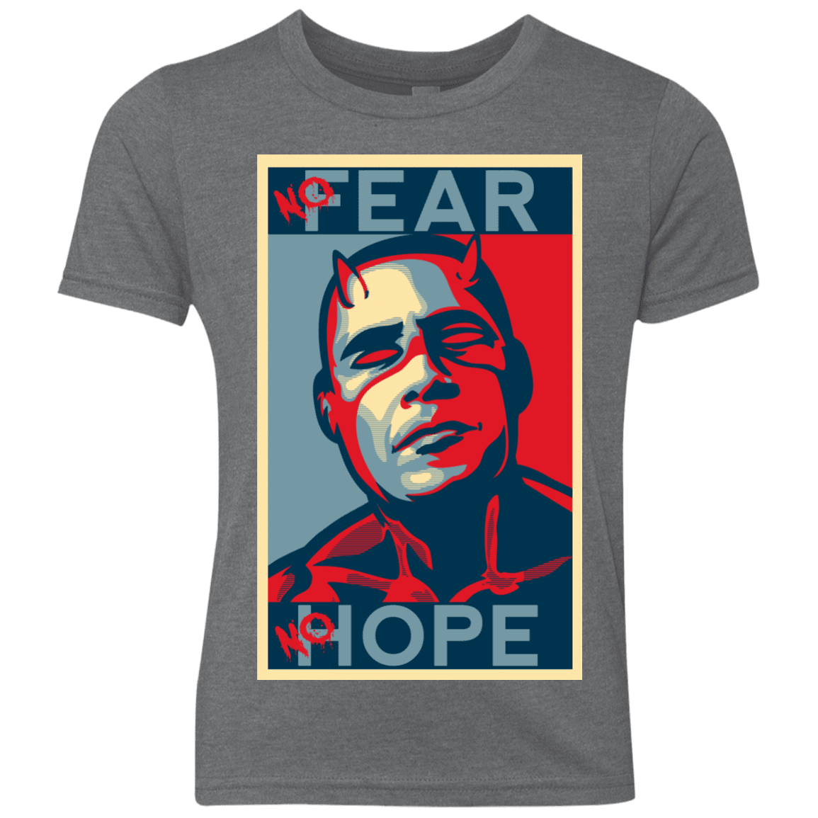 T-Shirts Premium Heather / YXS A man with no fear Youth Triblend T-Shirt