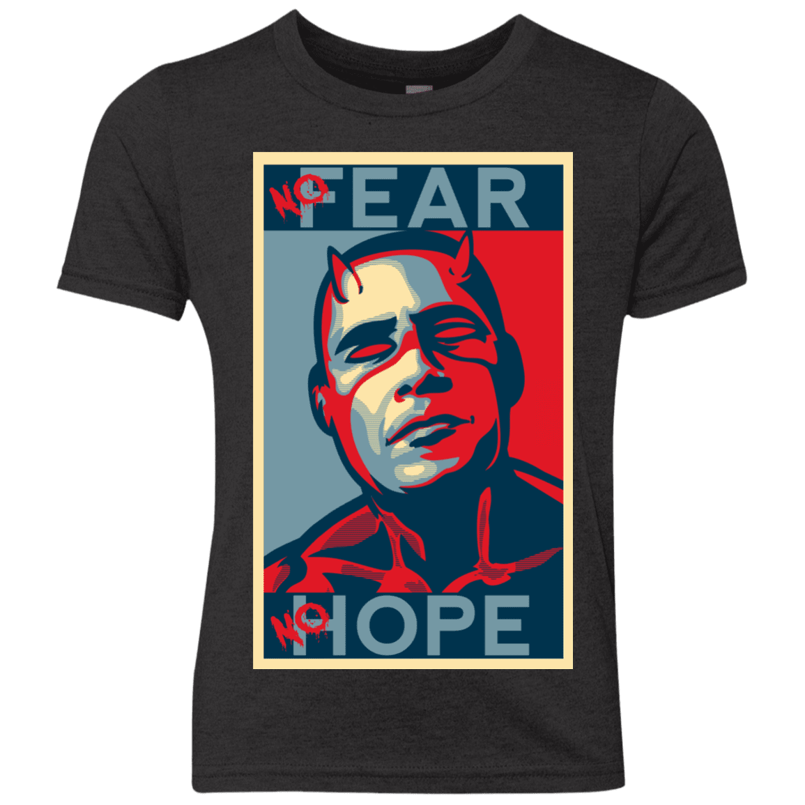 T-Shirts Vintage Black / YXS A man with no fear Youth Triblend T-Shirt